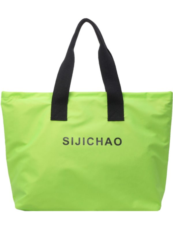 Summer Candy Color Nylon Tote Bag for Women - Large Capacity Versatile Shoulder Bag for Short Trips and Commuting