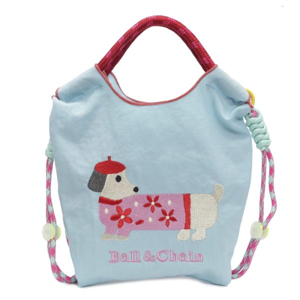 Summer Dachshund Embroidered Canvas Bucket Bag for Women - Cute Tote Crossbody Bag 2025 New Style