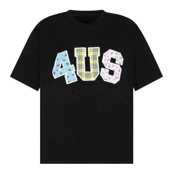 Summer Floral Patchwork Embroidered Plaid T-shirt for Couples - Trendy Loose-Fit Short Sleeve Tee in 90s Style