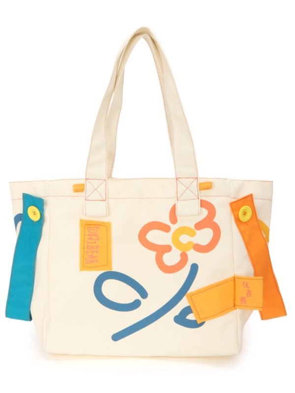 Summer Large Capacity Canvas Tote Bag for Women - Japanese Literary Style Versatile Commuting Shoulder Bag - Korean Fashion