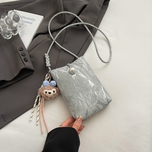 Summer Lightweight Chinese Style Crossbody Phone Bag for Women - 2025 Yellow National Wind Small Purse