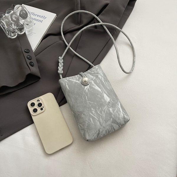 Summer Lightweight Chinese Style Crossbody Phone Bag for Women - 2025 Yellow National Wind Small Purse