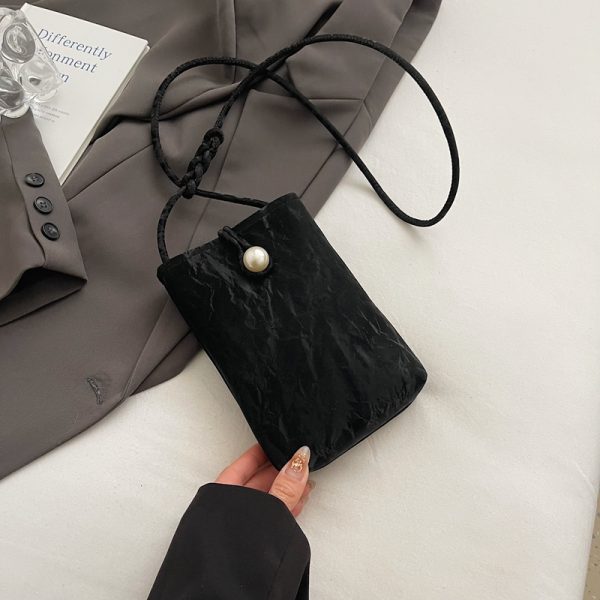 Summer Lightweight Chinese Style Crossbody Phone Bag for Women - 2025 Yellow National Wind Small Purse