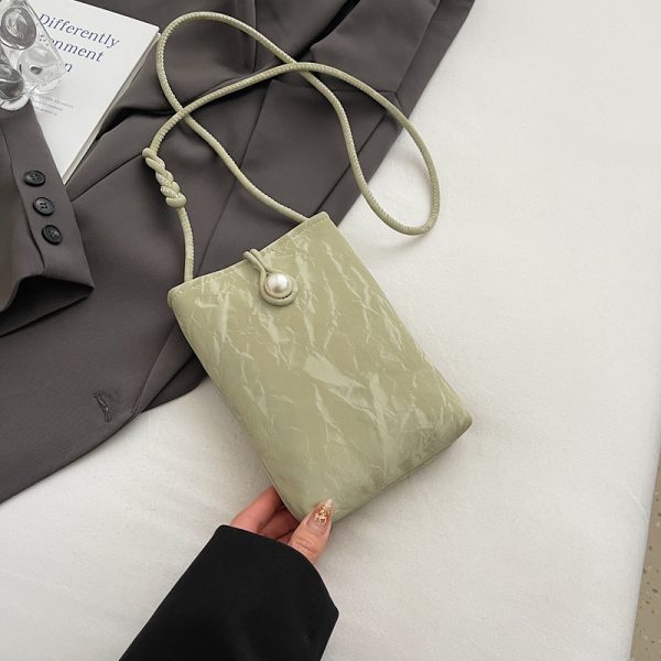 Summer Lightweight Chinese Style Crossbody Phone Bag for Women - 2025 Yellow National Wind Small Purse