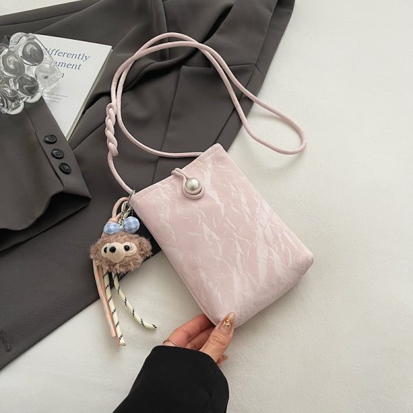 Summer Lightweight Chinese Style Crossbody Phone Bag for Women - 2025 Yellow National Wind Small Purse