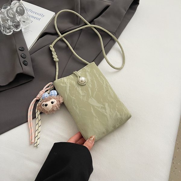 Summer Lightweight Chinese Style Crossbody Phone Bag for Women - 2025 Yellow National Wind Small Purse