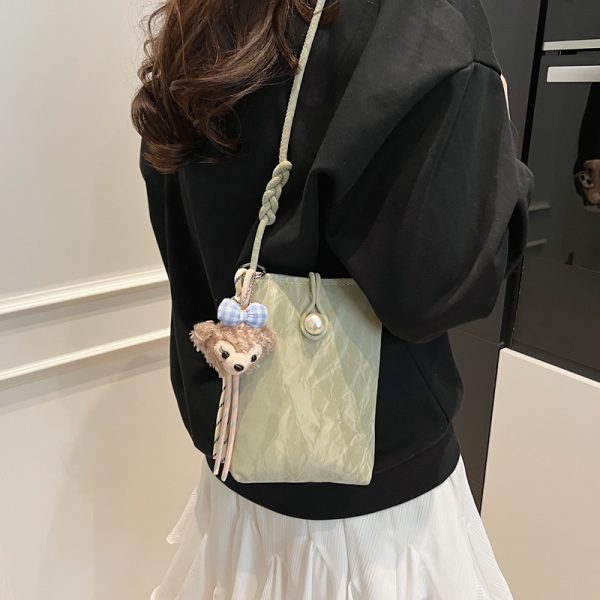 Summer Lightweight Chinese Style Crossbody Phone Bag for Women - 2025 Yellow National Wind Small Purse