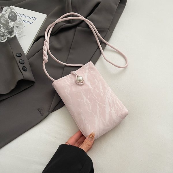 Summer Lightweight Chinese Style Crossbody Phone Bag for Women - 2025 Yellow National Wind Small Purse