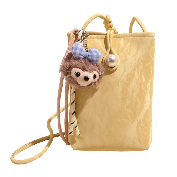 Summer Lightweight Chinese Style Crossbody Phone Bag for Women - 2025 Yellow National Wind Small Purse