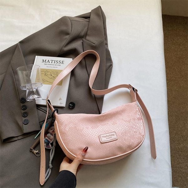 Summer Textured Silver Dumpling Bag for Women - 2025 New Style, Versatile Crossbody Phone Bag, Trendy and Functional