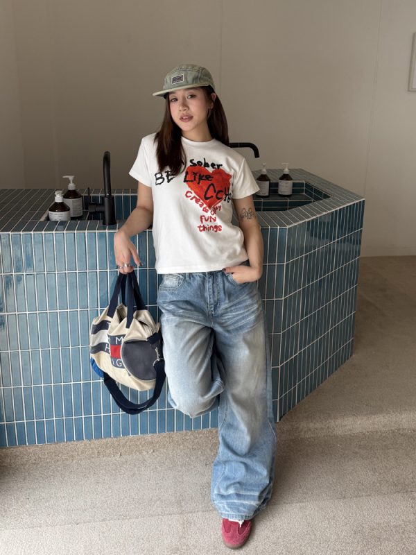 Summer Thin Washed Straight-Leg Jeans for Men and Women - American Retro Loose Fit Casual Pants