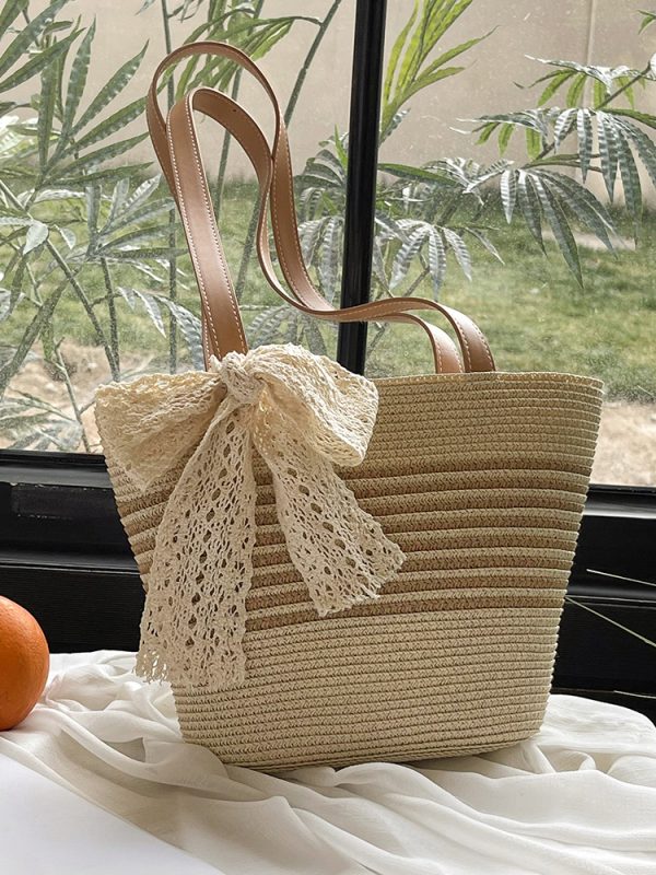 Summer Trendy Casual Woven Straw Bag for Women - Simple Beach Vacation Underarm Tote 2025 Fashion