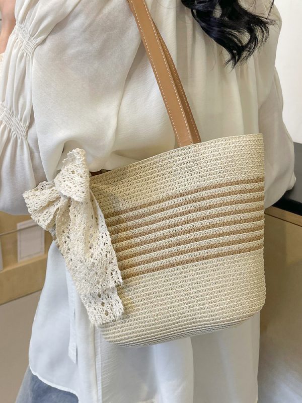 Summer Trendy Casual Woven Straw Bag for Women - Simple Beach Vacation Underarm Tote 2025 Fashion