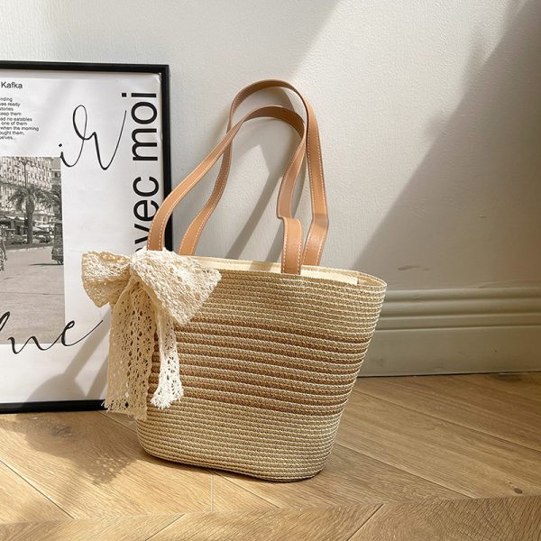 Summer Trendy Casual Woven Straw Bag for Women - Simple Beach Vacation Underarm Tote 2025 Fashion