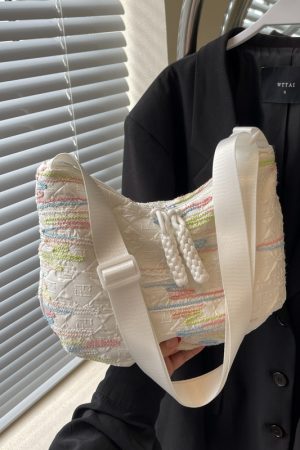 Summer Womenâ€™s Canvas Dumpling Bag - New 2025 Japanese Korean Style Single Shoulder Crossbody Tote - Versatile Commuter Bag