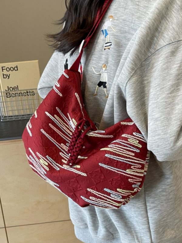 Summer Womenâ€™s Canvas Dumpling Bag - New 2025 Japanese Korean Style Single Shoulder Crossbody Tote - Versatile Commuter Bag