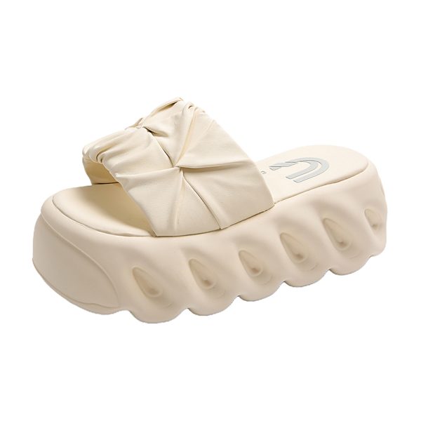 Summer Women's Fairy Style Beach Sandals with Thick Sole, One-Strap Slippers for Skirts - Trendy 2025 Outdoor Footwear