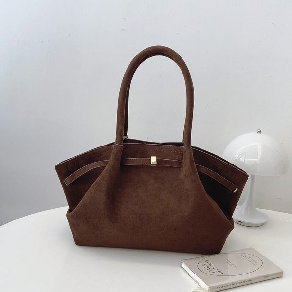 Textured Retro Matte Underarm Bag for Women - Large Capacity Tote Shoulder Bag for Spring/Summer 2025 Fashion