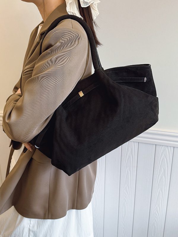 Textured Retro Matte Underarm Bag for Women - Large Capacity Tote Shoulder Bag for Spring/Summer 2025 Fashion
