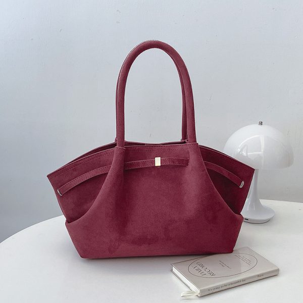 Textured Retro Matte Underarm Bag for Women - Large Capacity Tote Shoulder Bag for Spring/Summer 2025 Fashion