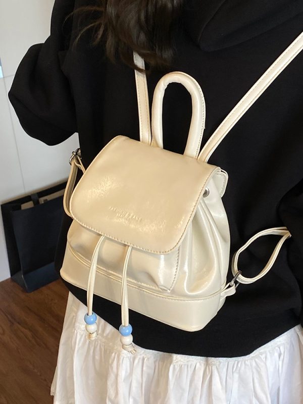Textured Travel Backpack for Women - Versatile Commuting Handbag, Stylish Small Backpack for Outings and Shopping, 2025 Fashion
