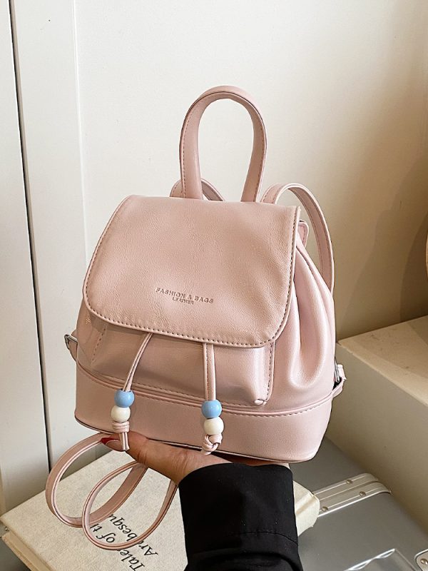 Textured Travel Backpack for Women - Versatile Commuting Handbag, Stylish Small Backpack for Outings and Shopping, 2025 Fashion