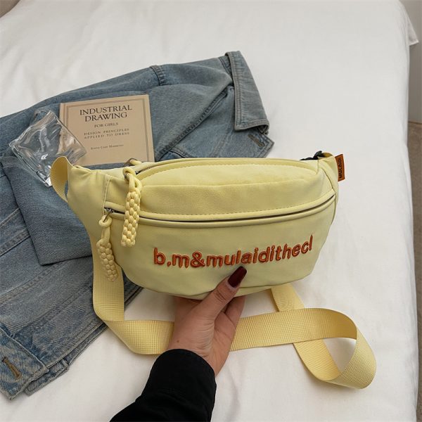 Textured Trendy Chest Bag - 2025 Fashion High-End Single Shoulder Crossbody Bag for Casual Versatile Style
