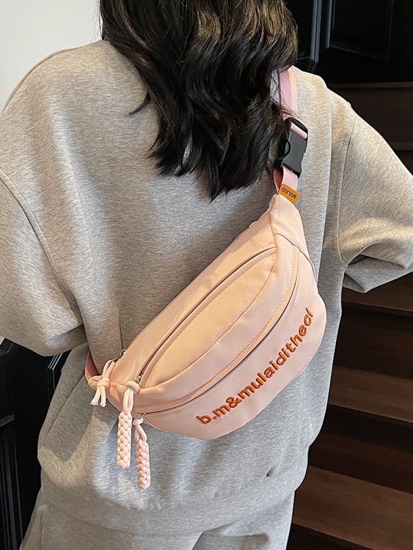 Textured Trendy Chest Bag - 2025 Fashion High-End Single Shoulder Crossbody Bag for Casual Versatile Style