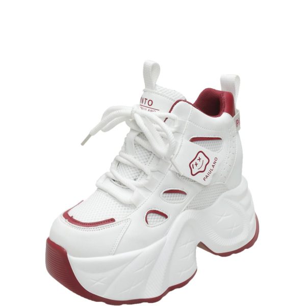 Thick-Soled European-Style Dad Shoes for Women, 2025 Spring Casual Footwear, Height-Increasing Sneakers for Petite Women