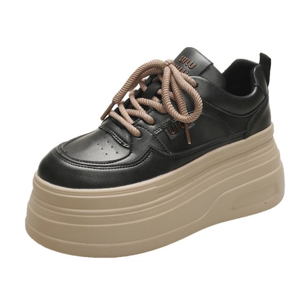 Thick-Soled Platform Shoes for Petite Women | Height-Increasing Casual Sports Shoes | Versatile Spring & Autumn Style 2024