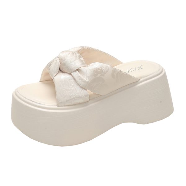Thick-Soled Platform Slide Sandals for Women - Versatile Summer Outdoor Wear, Height-Increasing Soft Sole, Fashionable 2025 Style