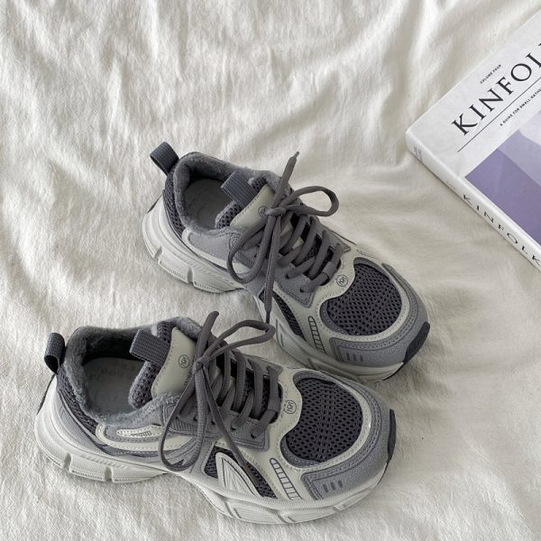Thick-Soled Sports Shoes for Women - 2025 Spring Retro Casual Dad Sneakers, Versatile & Stylish Running Shoes