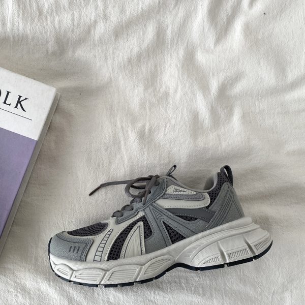 Thick-Soled Sports Shoes for Women - 2025 Spring Retro Casual Dad Sneakers, Versatile & Stylish Running Shoes