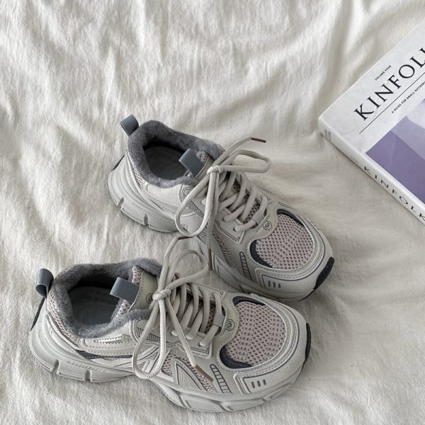 Thick-Soled Sports Shoes for Women - 2025 Spring Retro Casual Dad Sneakers, Versatile & Stylish Running Shoes