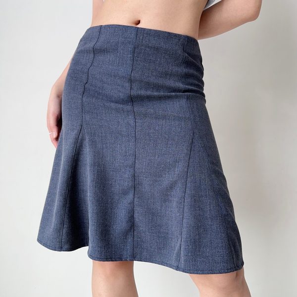 Three-Dimensional Cut Mermaid Skirt - Women's Mid-Waist A-Line Slimming Skirt in European American Style
