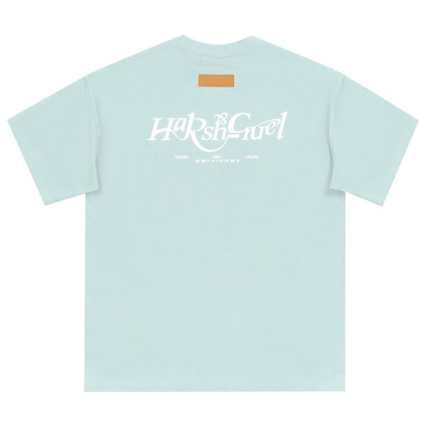 Three-Dimensional Plush Logo Text Cotton Knitted Short Sleeve T-Shirt - American Style Casual Fashion