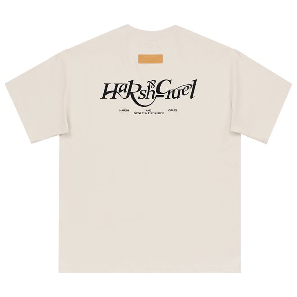 Three-Dimensional Plush Logo Text Cotton Knitted Short Sleeve T-Shirt - American Style Casual Fashion