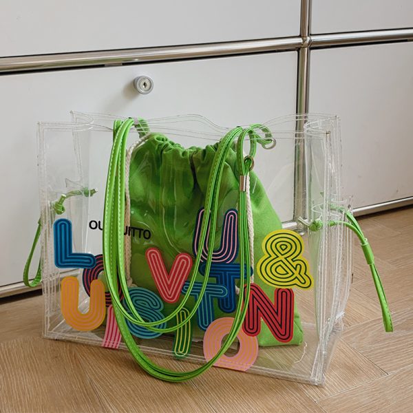 Transparent Jelly Tote Bag for Women - Large Capacity, 2025 Fashion Trend, Spring/Summer Niche Handbag