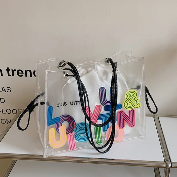 Transparent Jelly Tote Bag for Women - Large Capacity, 2025 Fashion Trend, Spring/Summer Niche Handbag