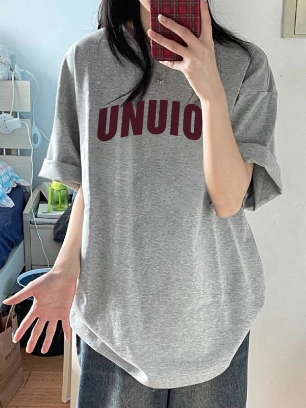 Trendy American Retro Couple Short Sleeve T-Shirt for Men and Women, Plus Size Loose Harajuku Style Half Sleeve Top