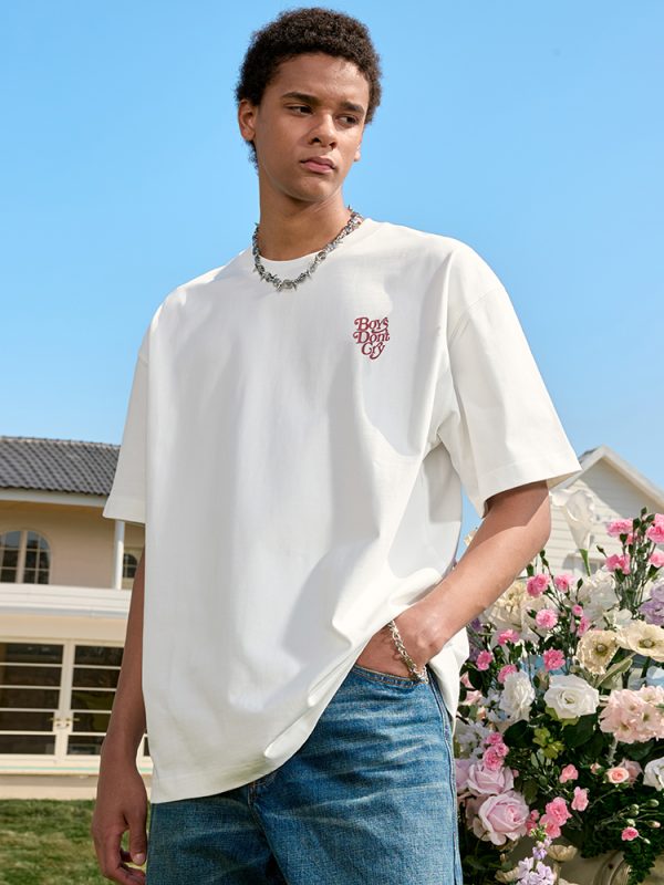 Trendy American Style Letter Print Short Sleeve T-Shirt - Retro Hip-Hop Loose Fit for Men and Women - Summer 2025 Fashion