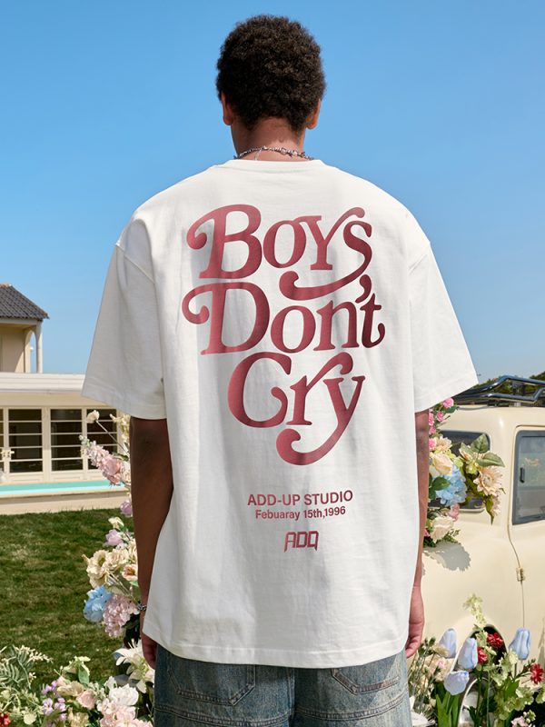 Trendy American Style Letter Print Short Sleeve T-Shirt - Retro Hip-Hop Loose Fit for Men and Women - Summer 2025 Fashion