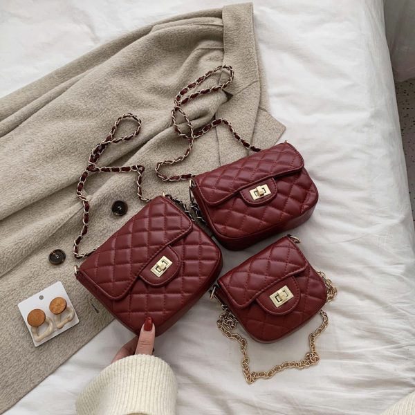Trendy Diamond Quilted Crossbody Handbag for Women, Korean Style Shoulder Bag, Versatile Fashionable 2025 Design