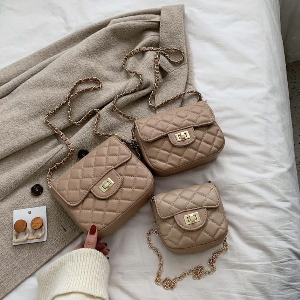 Trendy Diamond Quilted Crossbody Handbag for Women, Korean Style Shoulder Bag, Versatile Fashionable 2025 Design