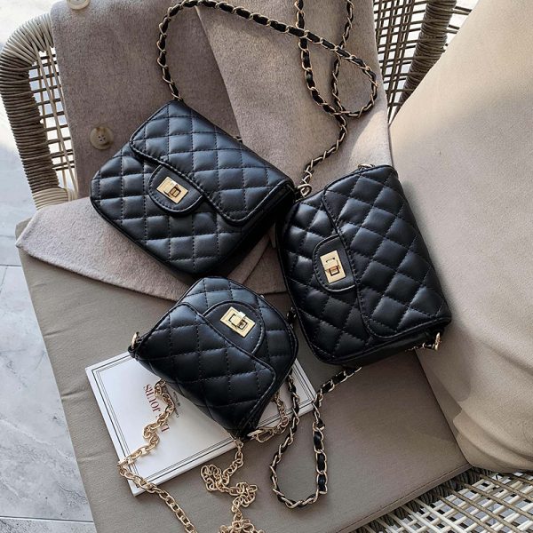 Trendy Diamond Quilted Crossbody Handbag for Women, Korean Style Shoulder Bag, Versatile Fashionable 2025 Design
