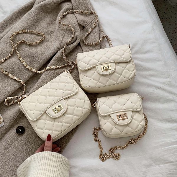 Trendy Diamond Quilted Crossbody Handbag for Women, Korean Style Shoulder Bag, Versatile Fashionable 2025 Design