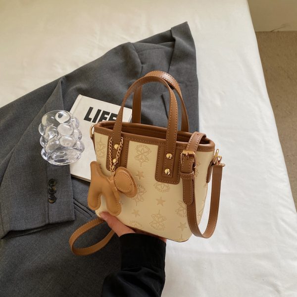 Trendy Korean Style Crossbody Bucket Bag - Cute Handheld Shoulder Bag for Spring 2025 Fashion