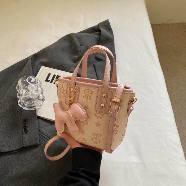 Trendy Korean Style Crossbody Bucket Bag - Cute Handheld Shoulder Bag for Spring 2025 Fashion