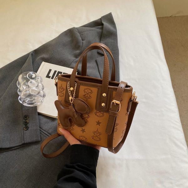 Trendy Korean Style Crossbody Bucket Bag - Cute Handheld Shoulder Bag for Spring 2025 Fashion