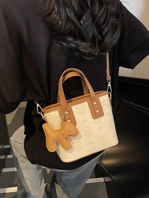 Trendy Korean Style Crossbody Bucket Bag - Cute Handheld Shoulder Bag for Spring 2025 Fashion